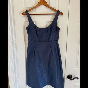 Navy Taffeta Dress